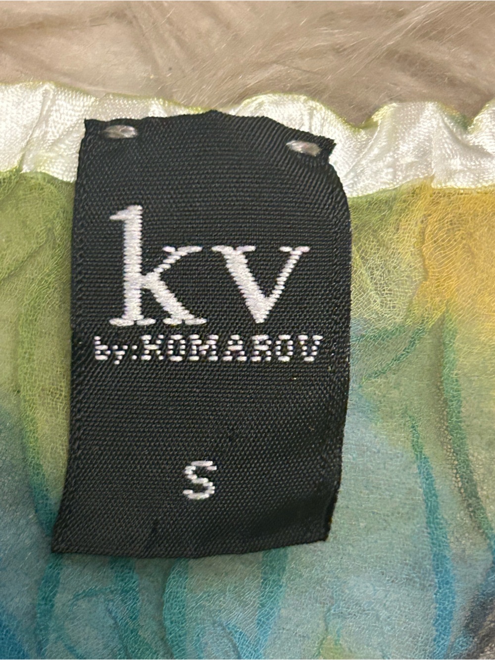 KV BY KOMAROV Kringle Style Blouse Sheer Arm & Top *Wearable Art* - Picture 8 of 12